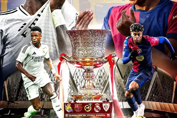 Este domingo se juega el Super clásico Real Madrid vs FC Barcelona en la gran final de la supercopa de España 🇪🇸