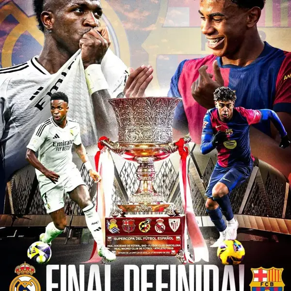 Este domingo se juega el Super clásico Real Madrid vs FC Barcelona en la gran final de la supercopa de España 🇪🇸