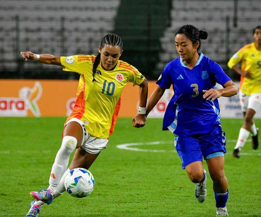 Futbol femenino sudamericano sub 17 Colombia vs Argentina