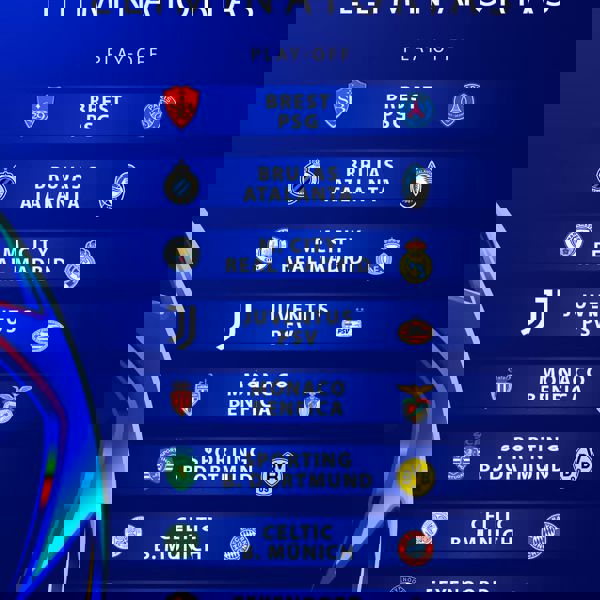 Listo los playoffs de la Champions League.